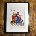 Pooh & Friends - Framed A4 Print