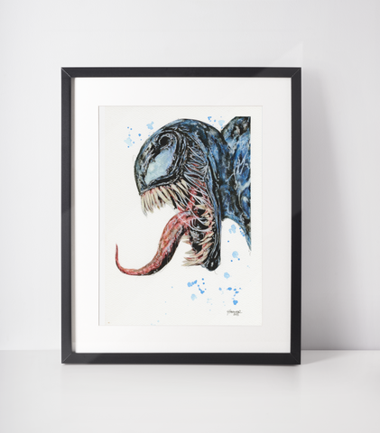 Venom - Framed A4 Print