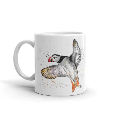 Flying Puffin - Ceramic Mug